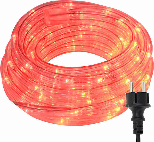 Christmas Light Tube Red Battery 240 Light Bulbs Programmable 10m