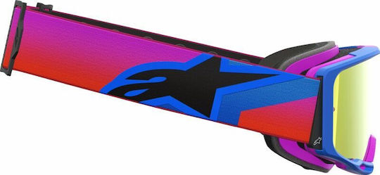 Alpinestars Goggles Vision 8 Mirrored Lens Foam Motocross Goggles Does Not Accept Tear Off