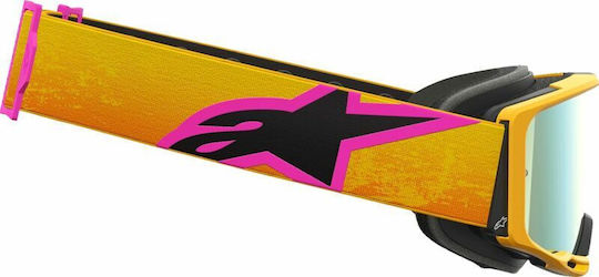 Маска Alpinestars Goggles Vision 8 Огледални Лещи Пяна Не Приема Tear Off