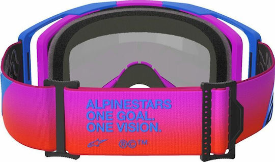 Alpinestars Goggles Vision 8 Mirrored Lens Foam Motocross Goggles Does Not Accept Tear Off