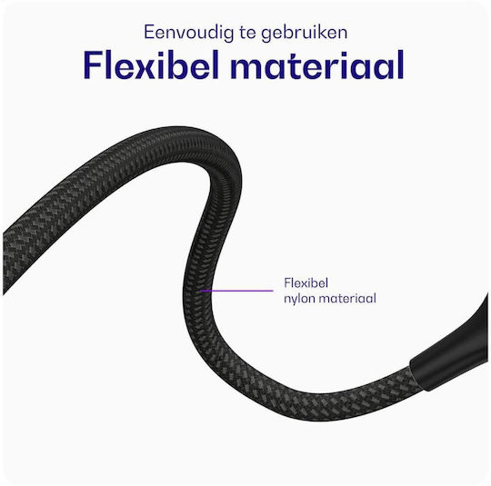 Buddi Regular USB 2.0 to micro USB Cable Μαύρο 2m 1τμχ