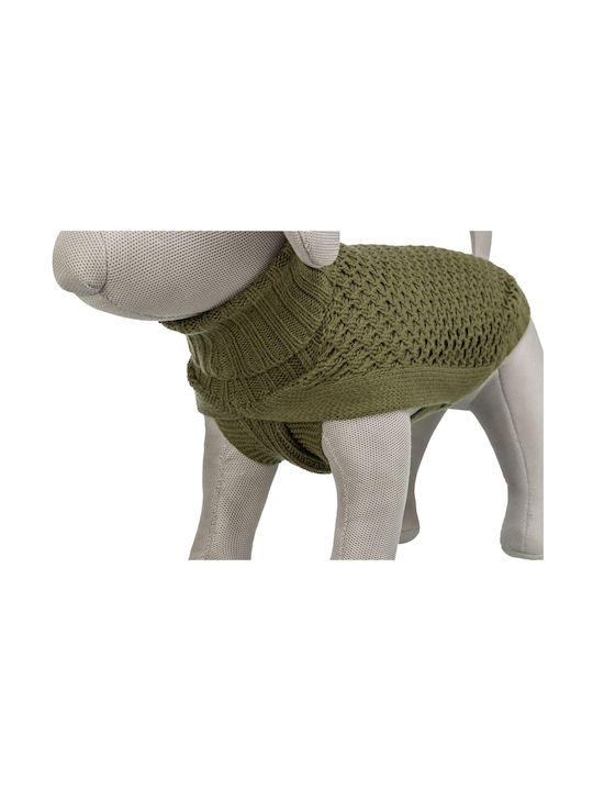 Strickpullover Hund in Grün Farbe XS