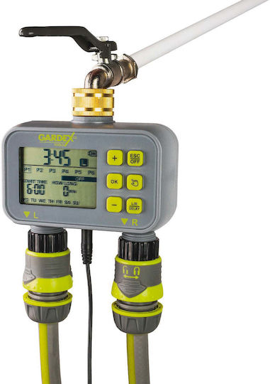 Gardex Dual Electronic Timer Watering 0.01-24h Max Flow 40 L H Temperature 5-50°c