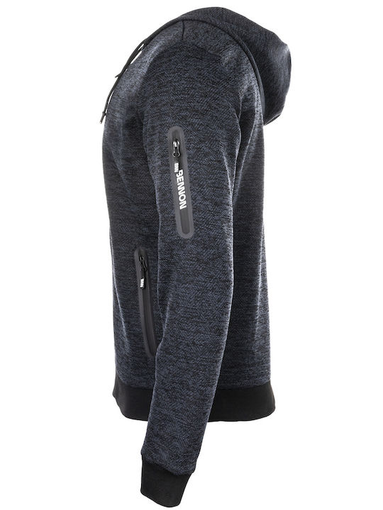 Bennon Work Jacket with Hood Blue