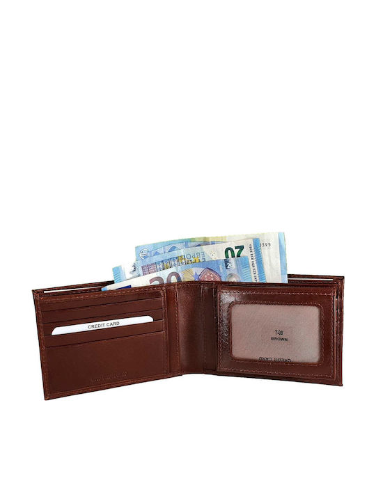 Мъжки Портфейл Пътнически с RFID Кафяв