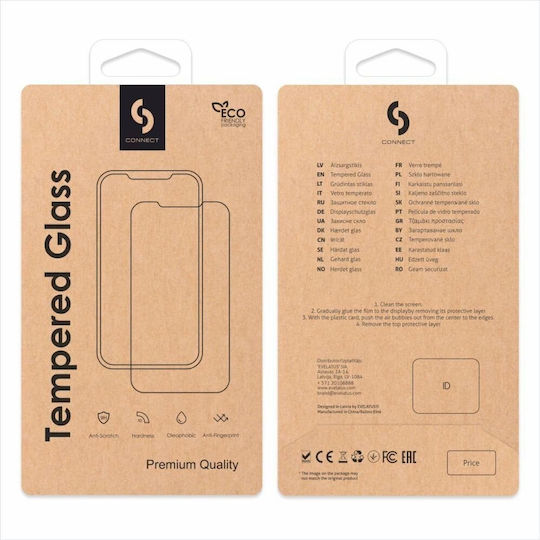 Connect Me 3D Tempered Glass Μαύρο (iPhone 17 / 17 Pro / 16 Pro)