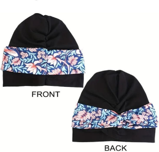Damen Stoff Turban Haar Stirnbänder Blumen Grüne Schönheit