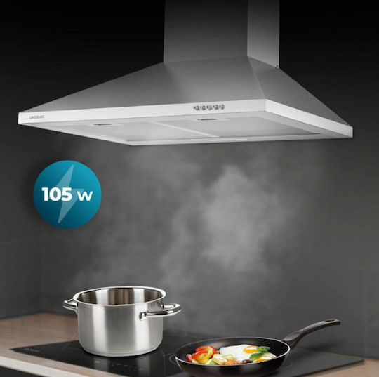 Cecotec Bolero Flux PM Απορροφητήρας Καμινάδα 60cm Γκρι