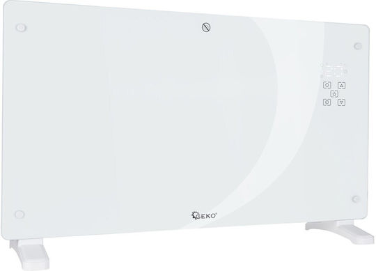Geko Θερμοπομπός Δαπέδου 2500W με Ηλεκτρονικό Θερμοστάτη και WiFi Λευκός