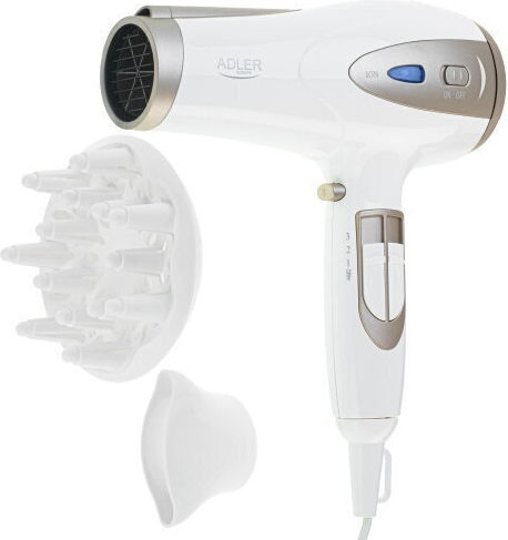 Adler Ionic Hair Dryer with Diffuser 2200W