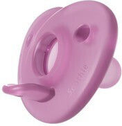 Philips Avent Soothie Suzete Ortodontice din Silicon Roz pentru 0-6 luni 2 bucăți