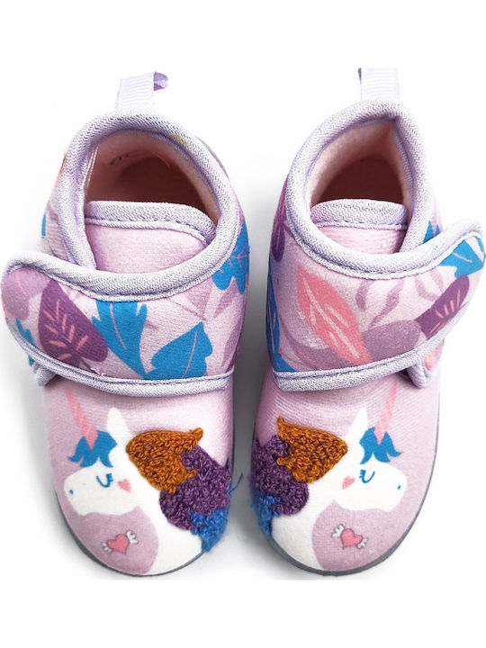 Kids Slippers Boots Lilac