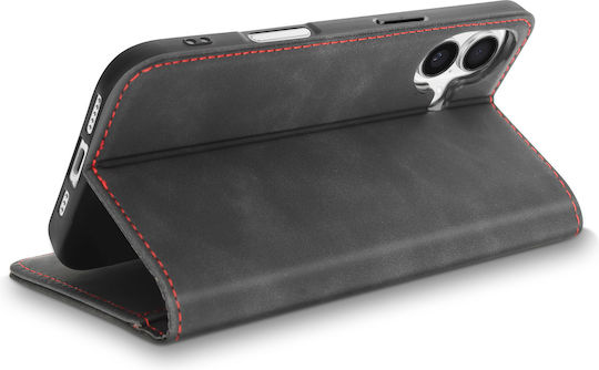 Tactical Xproof Книга Кожа / Пластмаса Черен (iPhone 17)