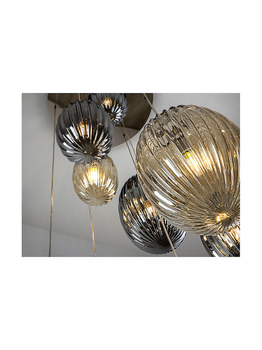 Ovila Verstellbar Hängelampe Silber 86cm.