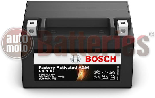 Bosch Батерия Fa108 Agm Factory Activated Ytx7a-bs