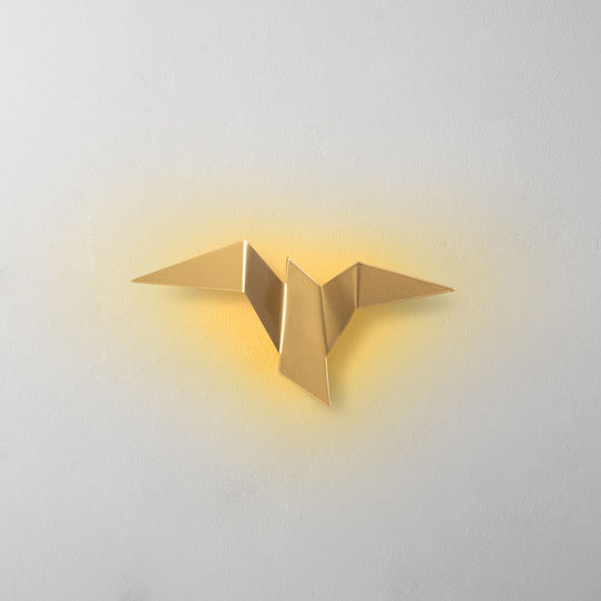 Aithrio Lumină de Perete Auriu 7x3cm