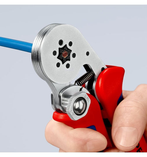 Knipex Πρέσα Ορειχάλκινων Ακροδεκτών Διατομής 0.08 - 16mm² με Μηχανισμό Καστάνιας