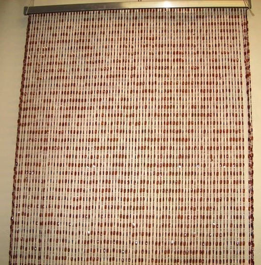 Sidirela Plastic Door Curtain Cognac 120x220cm 687256-29735