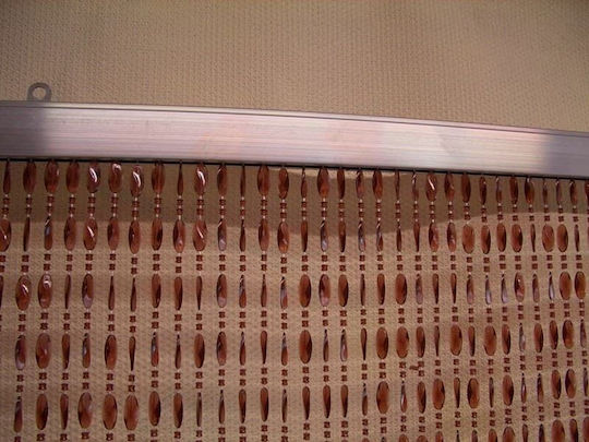 Sidirela Plastic Door Curtain Cognac 120x220cm 687256-29735