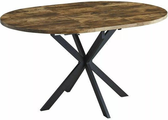 Detroit 115 Round Dining Room Table Black Walnut 75x75cm