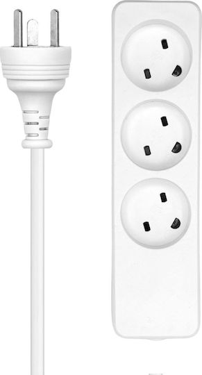 ProXtend Steckdosenleiste 3 Positionen mit Kabel 6m