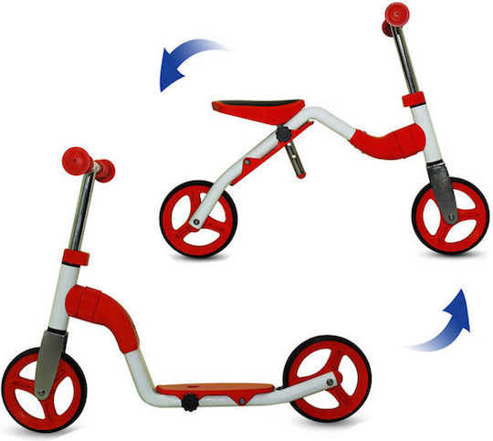 Scooter Trotinetă Copii cu 2 Roți cu Scaun Roșie