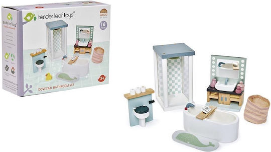 Tender Leaf Toys Bathroom Έπιπλα για Κουκλόσπιτο