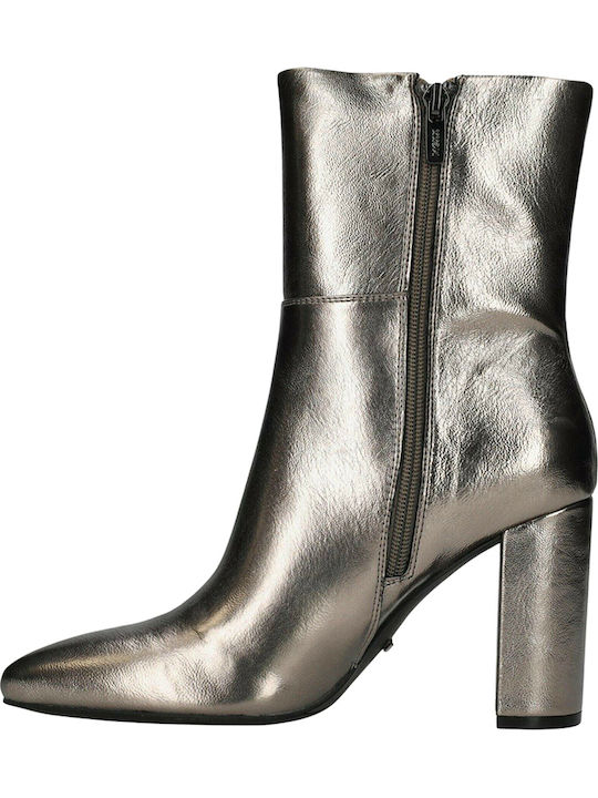 Stiefeletten Damen Silber