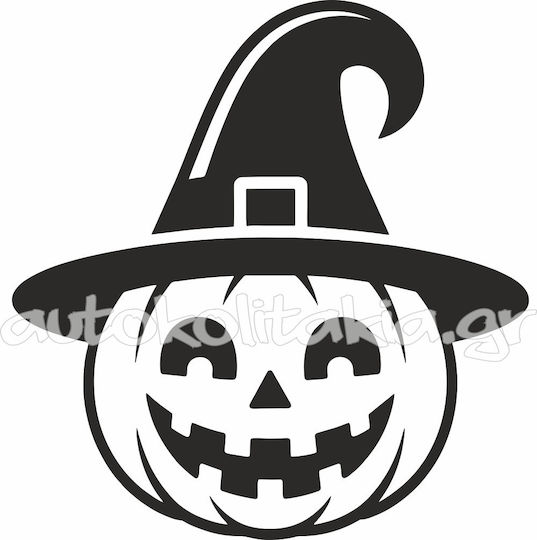 Αυτοκόλλητο Βιτρίνας - Halloween 33 - Ματζέντα