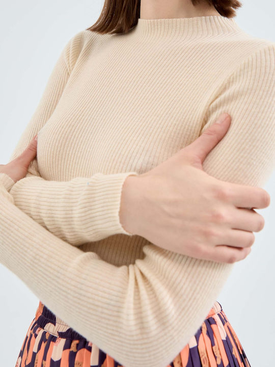 Women's Long Sleeve Sweater Ecru