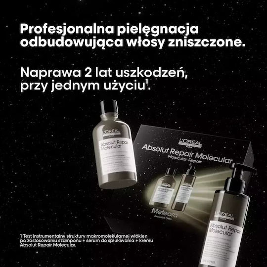 L'Oréal Professionnel Serie Expert Absolut Repair Hair Care Set for Reconstruction & Nourishment for Damaged Hair with Shampoo & Serum 2 Pieces