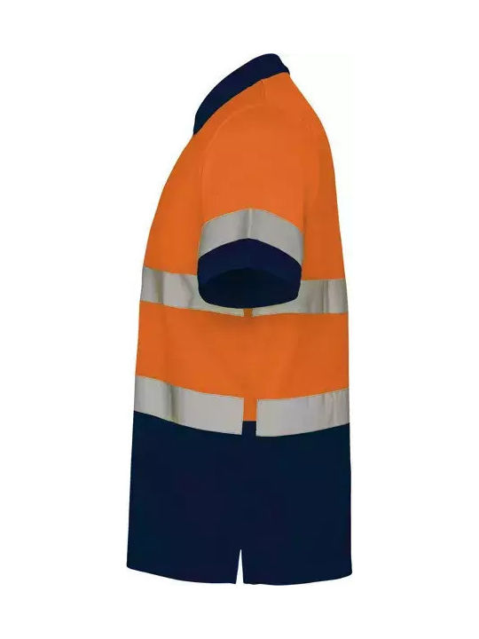 Roly Arbeitshemden und T-Shirts Unisex Polohemd Polaris Code 9302 Marineblau Fluororange M