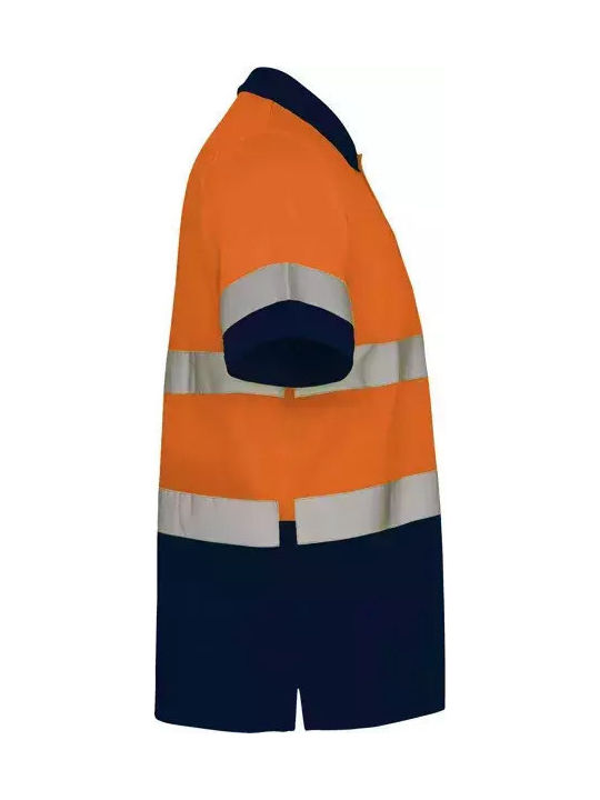 Roly Arbeitshemden und T-Shirts Unisex Polohemd Polaris Code 9302 Marineblau Fluororange M