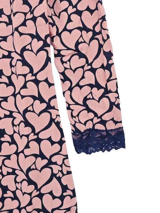 Ustyle Winter Damen Nachthemd Pink