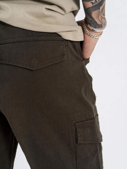 Παντελόνι Cargo σε Κανονική Εφαρμογή Olive Green