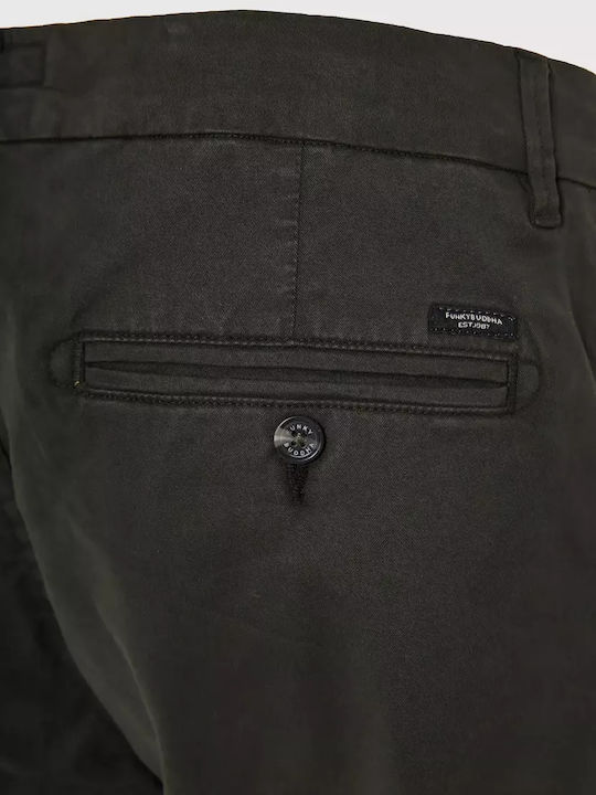 Παντελόνι Chino Ελαστικό σε Κανονική Εφαρμογή Dark Grey
