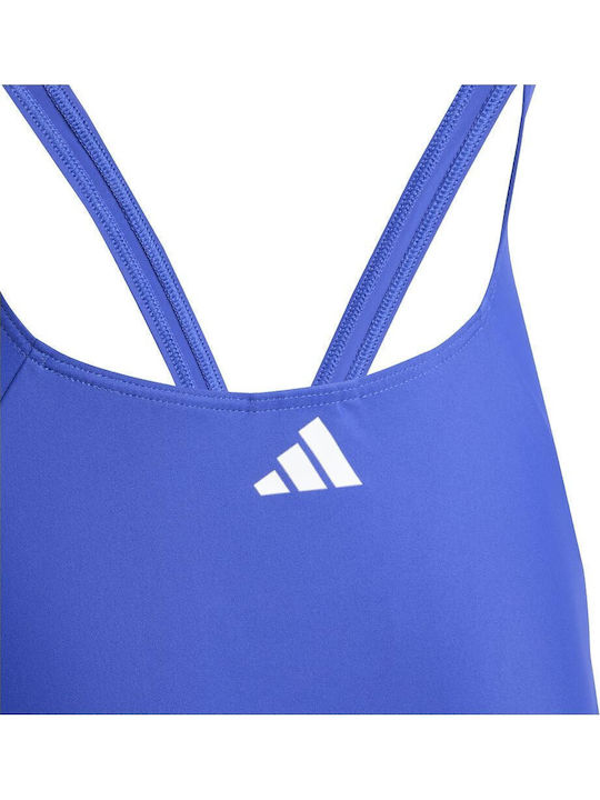 adidas 3-stripes Παιδικό Μαγιό Ολόσωμο Μπλε