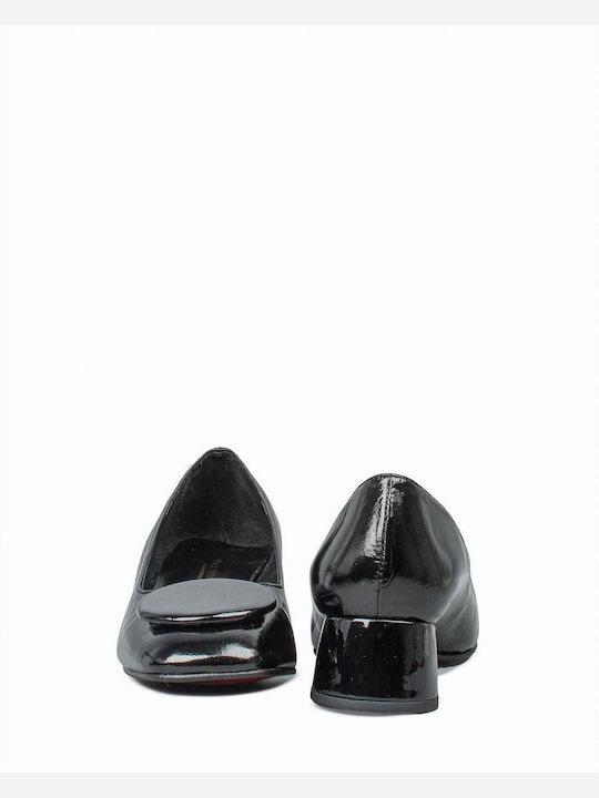 Leather Black Heels