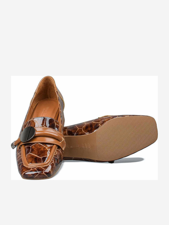Leather Tabac Brown Heels