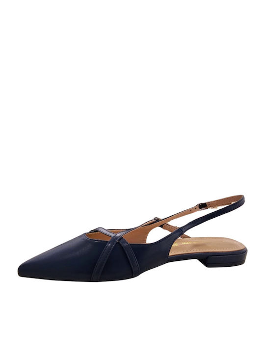 Leder Pumps Blau