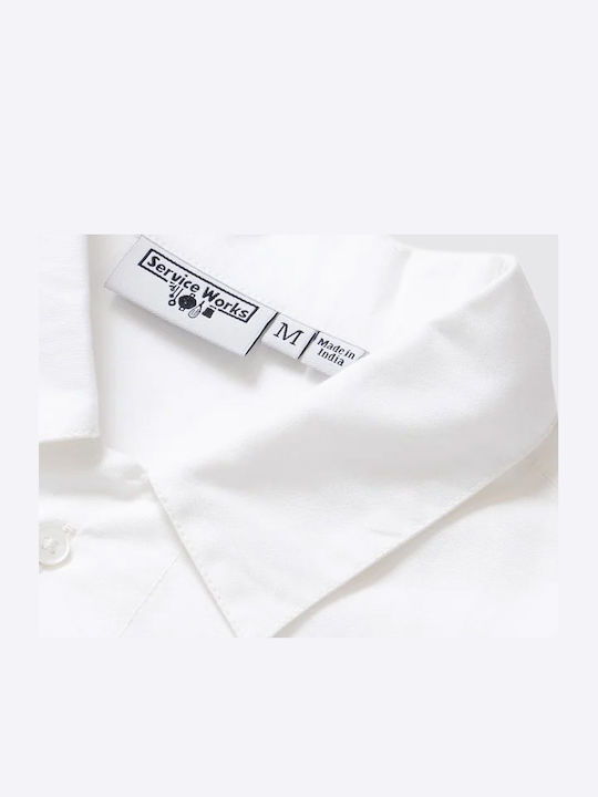 Langärmlig Hemd White