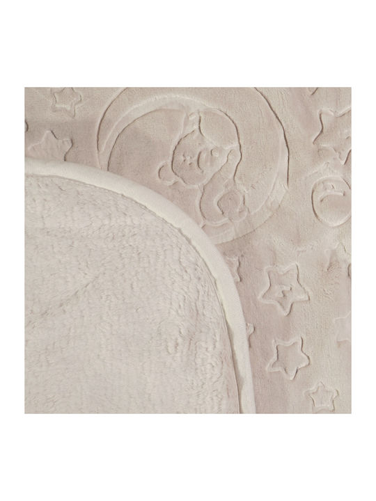 Recos Blanket Cot Velvet Beige 100x120cm