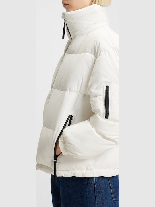Γυναικείο Puffer Μπουφάν Αδιάβροχο για Χειμώνα  Blue
