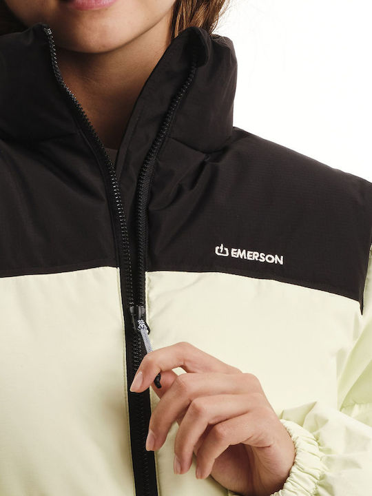 Women's Lifestyle Jacket for Winter Lime Cream/black, Yellow