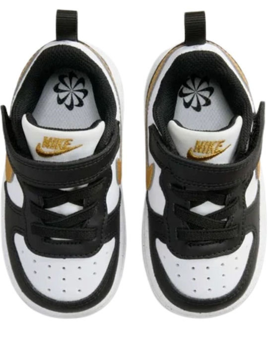 Court Borough Low Παιδικά Sneakers με Σκρατς Μαύρα