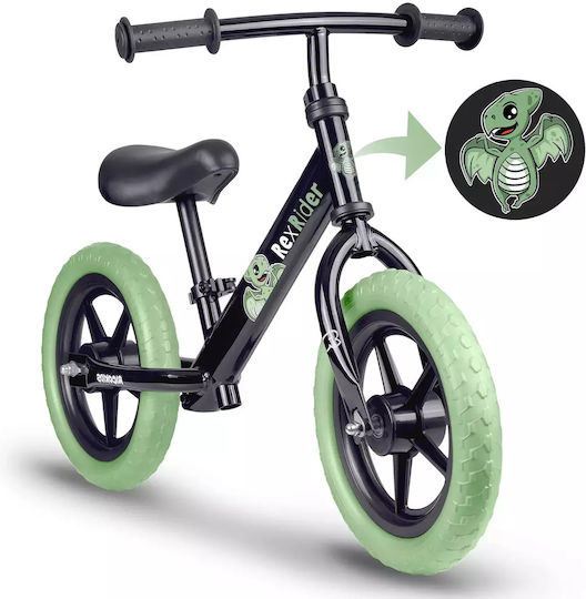 Ricokids Детски велосипед за баланс Черен