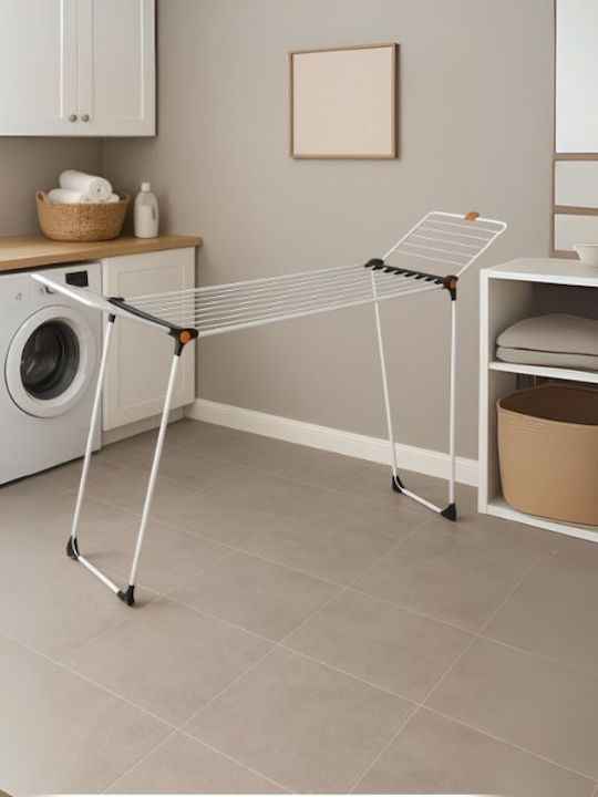 Vesta Drymax Πτυσσόμενη Απλώστρα Δαπέδου από Μέταλλο με Μήκος Απλώματος 30m
