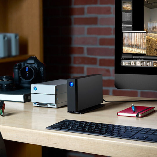 Lacie d2 Professional USB-C Extern HDD 30TB 3.5" Negru