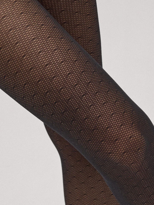 Ciorapi dama 20 Den Black Print