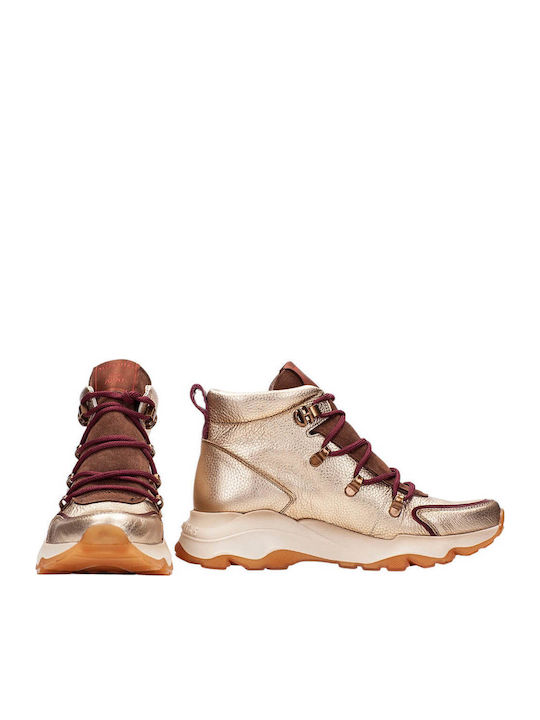 Adidași Tip Botine Aurii Pentru Femei